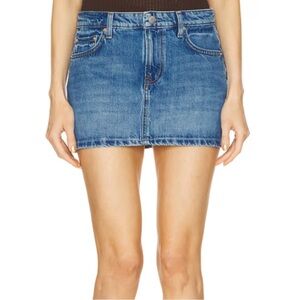GRLFRND Niki Micro Denim Mini Skirt in Sweetwater Size 26